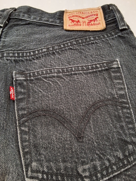 Levi's Pants - Levi's Womens Gray Straight Jeans Shorts with Signature Back Pocket